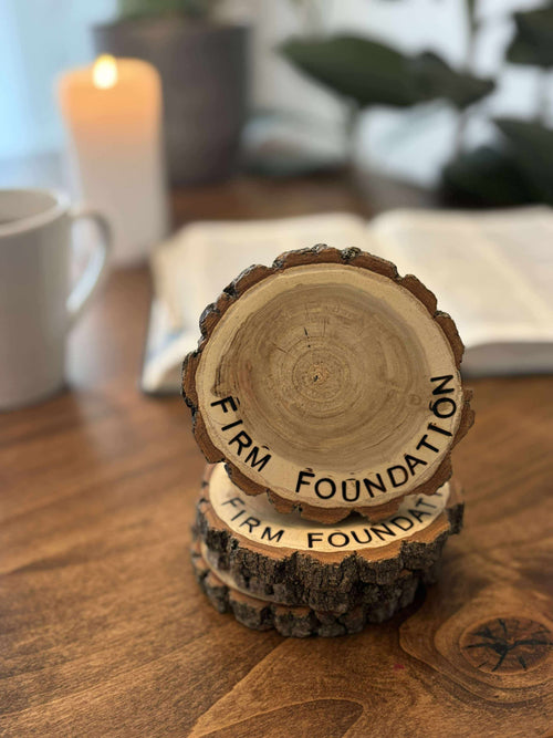 "Firm Foundation" Coasters (set of 4)