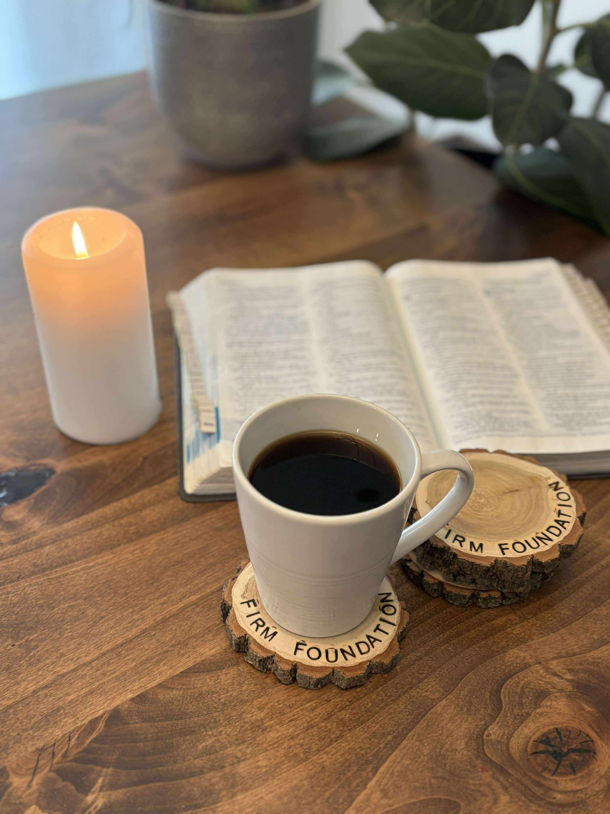 "Firm Foundation" Coasters (set of 4)